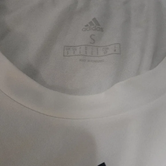 Adidas White and Gold Graphic Tee - Picture 4 of 4